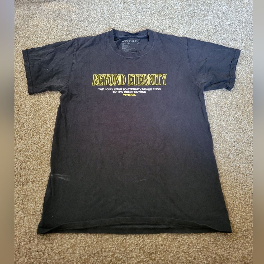 Vitriol Everlasting Beyond Men's Shirt Medium Black Eternity The Great Beyond